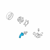 OEM Kia Fitting-COOLANT Inlet Diagram - 256312B053