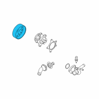 OEM Kia Soul Pulley-Coolant Pump Diagram - 252212B000