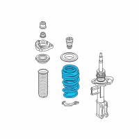 OEM Infiniti QX30 Front Spring Diagram - 54010-5DA0A