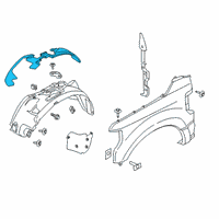 OEM 2019 Ford F-250 Super Duty Inner Liner Diagram - HC3Z-16103-F