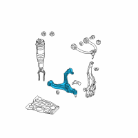 OEM 2015 Jeep Grand Cherokee Lower Control Arm Left Diagram - 5181833AA