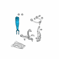 OEM 2012 Jeep Grand Cherokee Spring-Air Suspension Diagram - 68029902AH