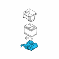 OEM Hyundai Venue Tray Assembly-Battery Diagram - 37150-K2000