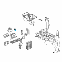 OEM Chevrolet Venture Resistor Asm-Auxiliary Blower Motor Diagram - 10306791