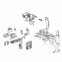 OEM 2002 Pontiac Montana Case-A/C Evaporator Diagram - 10306788