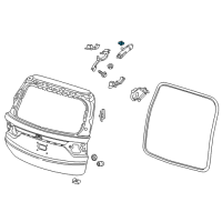 OEM Honda Stud, Power Tailgate Ball Diagram - 74962-THR-A01