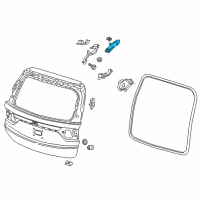 OEM Honda Stay Assembly, Tailgate Open (R/L) Diagram - 74820-THR-A01