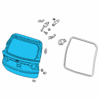 OEM Honda Odyssey TAILGATE KIT Diagram - 04681-THR-415ZZ