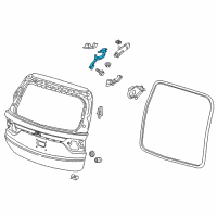 OEM Honda Hinge, Passenger Side Tailgate Diagram - 68210-THR-A11ZZ