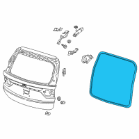 OEM 2021 Honda Odyssey Weatherstrip, Tailgate Diagram - 74440-THR-A02