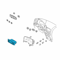 OEM 2006 Ford Expedition Dash Control Unit Diagram - 2L1Z-19980-AA