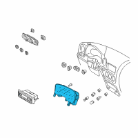 OEM 2002 Ford Expedition Instrument Cluster Diagram - 2L1Z-10849-CB