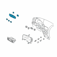 OEM 2005 Ford Expedition Control Panel Diagram - 2L1Z-19980-AB