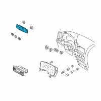 OEM 2002 Ford Expedition Dash Control Unit Diagram - 2L1Z-19980-DA