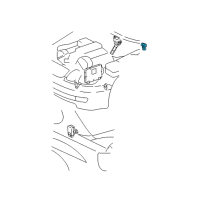 OEM 2000 Lexus GS300 Sensor Assy, Vapor Pressure Diagram - 89460-30010