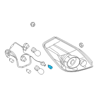 OEM Nissan Maxima Bulb Diagram - 26261-89912