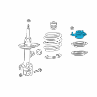 OEM 2018 Toyota Camry Strut Mount Diagram - 48609-06390