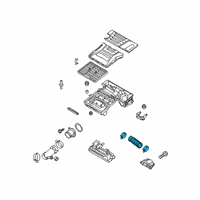 OEM 2021 Kia Niro EV Duct "B" Assembly-Air Diagram - 28220G5100