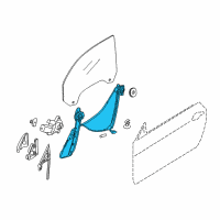 OEM BMW 1 Series M Front Left Window Regulator Diagram - 51-33-7-165-595