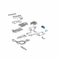 OEM Lexus LS430 Support Sub-Assy, Exhaust Pipe, NO.3 Diagram - 17508-50050