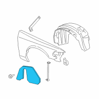 OEM 2003 Mercury Marauder Splash Shield Diagram - 3W7Z-16240-AA