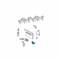 OEM 2004 Jeep Wrangler Sensor-Crankshaft Position Diagram - 56041552AD