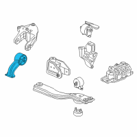 OEM 2016 Dodge Journey Insulator Diagram - 5090007AA