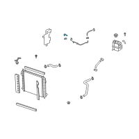 OEM 2010 Saturn Vue Hose, Coolant Recovery Reservoir Vent (At Engine) Diagram - 19130424