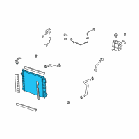 OEM Saturn Radiator Diagram - 20777042