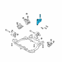 OEM 2011 Kia Optima Engine Support Bracket Assembly Diagram - 216702G000