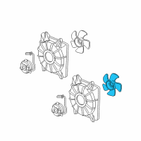 OEM 2006 Honda Civic Fan, Cooling Diagram - 38611-RRA-A01