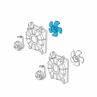 OEM Honda Civic Fan, Cooling Diagram - 19020-RRA-A01