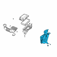 OEM 2004 Saturn Ion Intake Duct Diagram - 22634595