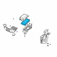 OEM 2004 Saturn Ion Element Asm, Air Cleaner Diagram - 22679620