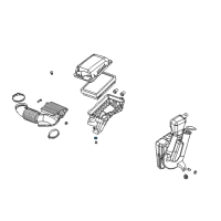 OEM 2016 GMC Acadia Insulator-Air Cleaner Housing Diagram - 22693712