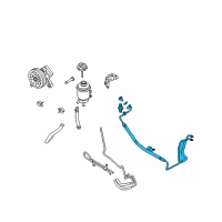 OEM Hyundai Genesis Hose Assembly-Power Steering Oil Pressure Diagram - 57510-3M000