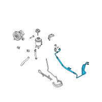 OEM 2012 Hyundai Genesis Tube & Hose Assembly-Return Diagram - 57560-3M000