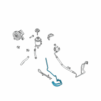 OEM Hyundai Genesis Tube Assembly-Return Diagram - 57561-3M050