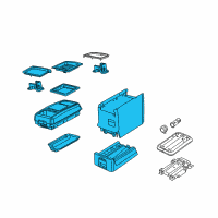 OEM 2014 Dodge Grand Caravan Console-Center Diagram - 1EV701D1AI