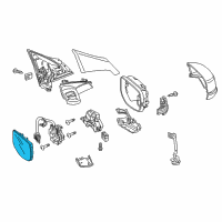 OEM 2019 Acura RLX Mirror Sub-Assembly, Passenger Side Diagram - 76203-TY3-C02