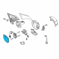 OEM 2017 Acura RLX Mirror Sub-Assembly, Passenger Side Diagram - 76203-TY3-C02