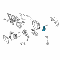 OEM 2018 Acura RLX Light Assembly, Passenger Side Side Turn Diagram - 34300-TY2-A01