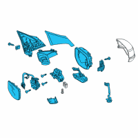 OEM 2020 Acura RLX Set Passenger Side (Gilded Pewter Metallic) Diagram - 76208-TY3-C04ZA