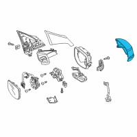 OEM 2018 Acura RLX Housing Cap (Platinum White Pearl) Diagram - 76201-TY2-A01ZN