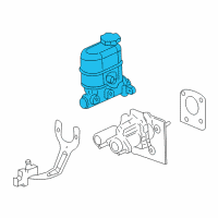 OEM GMC Sierra 1500 Classic Cylinder Asm, Brake Master Diagram - 19209236