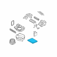 OEM Infiniti Q50 Air Conditioner Air Filter Kit Diagram - B7277-1CA1B