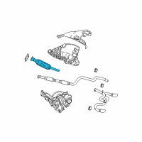 OEM 2003 Dodge Neon Catalytic Converter & Pipe Diagram - 5278941AD