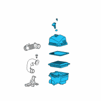 OEM 2008 Toyota Yaris Air Cleaner Assembly Diagram - 17700-21130