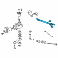 OEM 2011 GMC Sierra 3500 HD Rod Kit, Steering Linkage Relay Diagram - 19256658