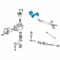 OEM 2018 GMC Sierra 3500 HD Arm Kit, Steering Linkage Idler Diagram - 84068279